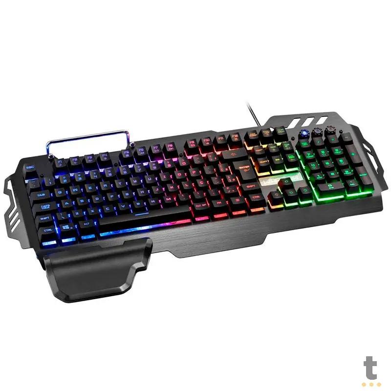 Teclado Gamer Warrior Zuberi Semi Mecânico Tc210 Truedata